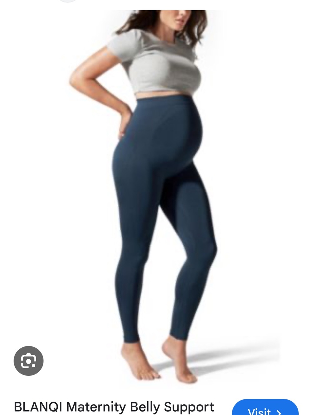 BLANQI Black Maternity Support Leggings